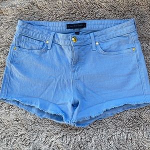 Juicy Couture Jean Mid Rise Cut Off Shorts Size 29